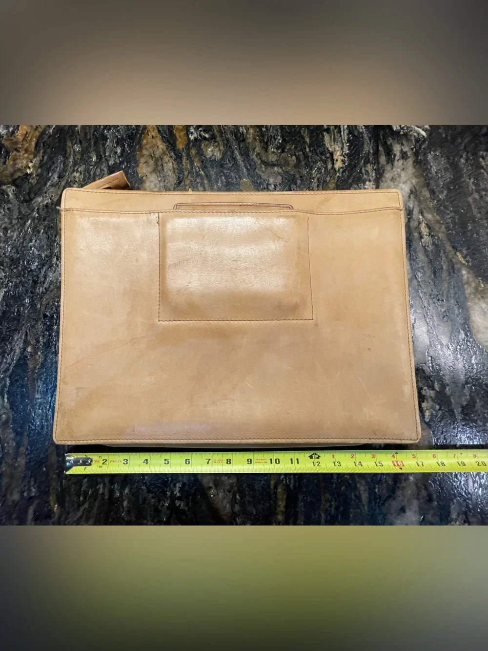 Vintage Renwick Attache/Briefcase Steer Hide Blonde Leather Co&Co Zipper